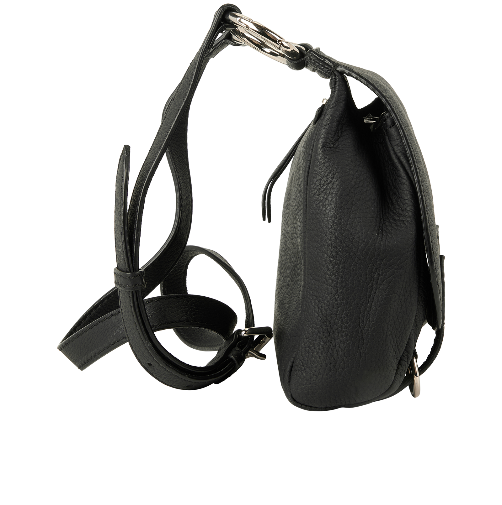 Bridle Crossbody, &pound;280, Handbags, Black, Leather, Side view